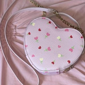 Pink Heart shaped purse